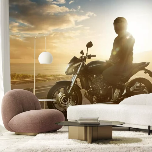 Fotobehang Motorfiets op Ocean Road