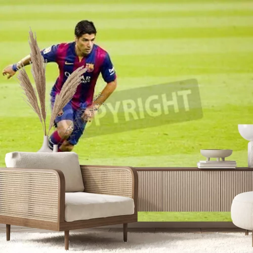 Fotobehang Luis Suarez in Barcelona