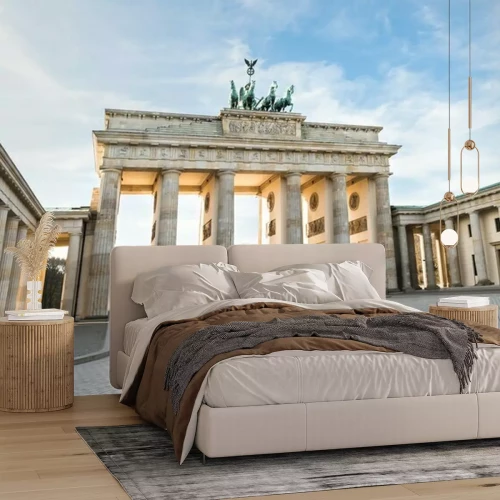 Fotobehang Brandenburger Tor tegen de hemel