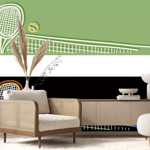 Sticker tennis banner