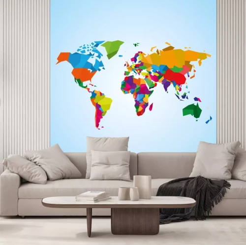 Sticker wereldkaarten