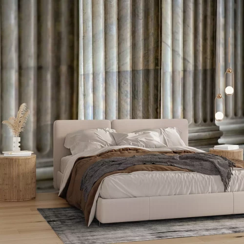 Fotobehang Colonnade In Rome Close Up