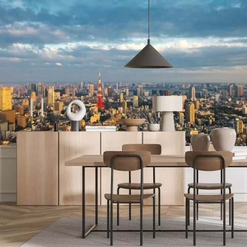 Fotobehang Skyline van Tokio