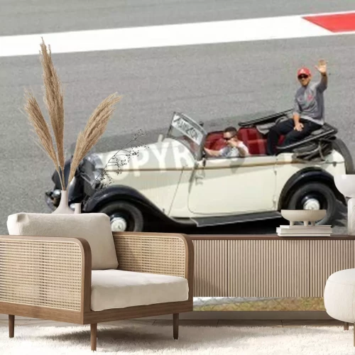 Fotobehang Optocht van de winnaar