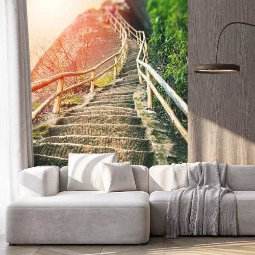 Fotobehang Trap omhoog