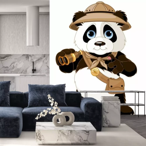 Sticker Panda Safari Explorer