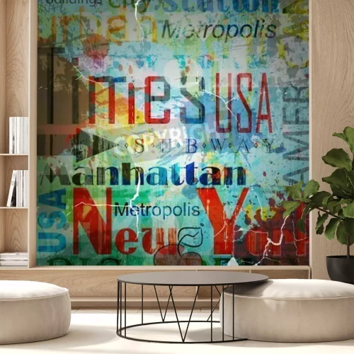 Fotobehang Retro vintage typografie