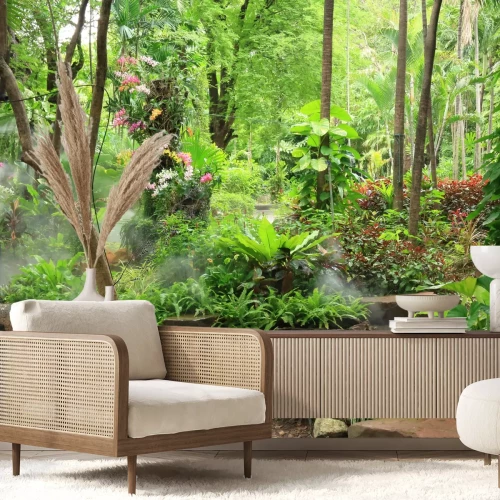 Fotobehang Tropen en bloemen