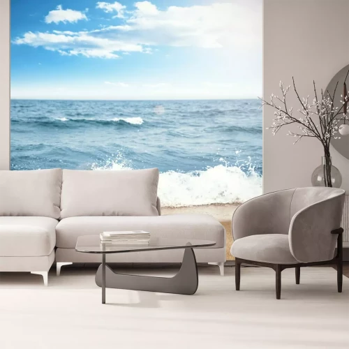 Fotobehang Zee, zand en golven