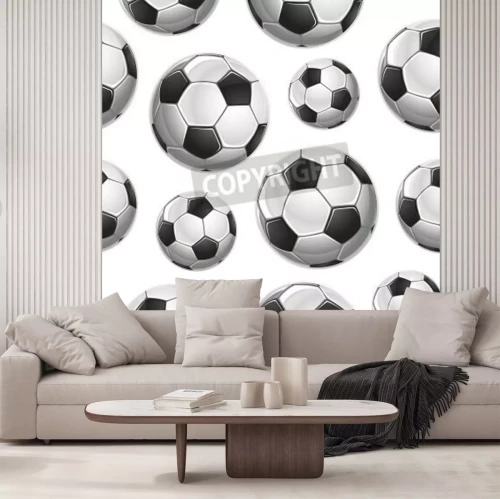 Fotobehang Minimalistisch voetbalontwerp