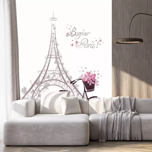 Fotobehang Op de fiets door de hoofdstad