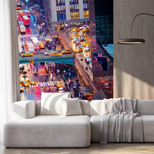 Fotobehang Spitsuur op 42nd Street in New York City