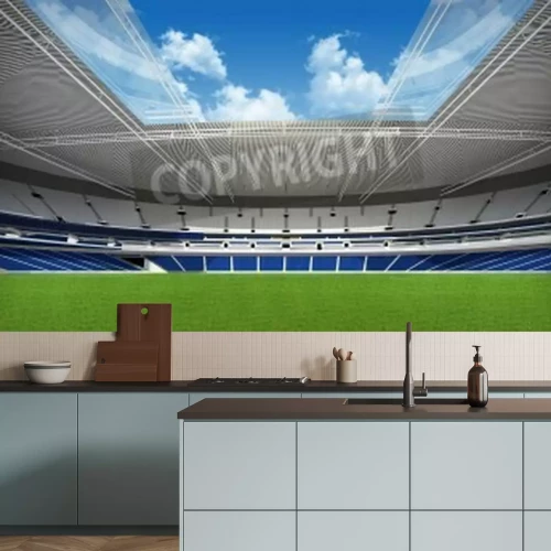 Fotobehang Stadion met open dak