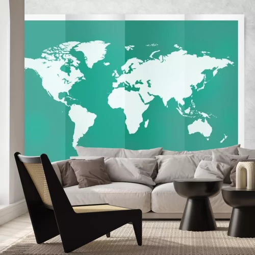 Sticker Global Business Cartografie Globalisering International Concept