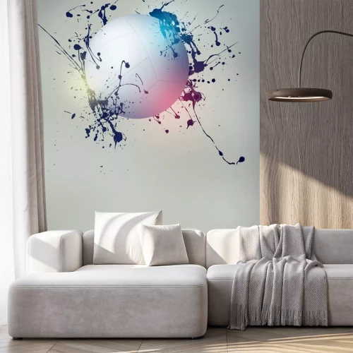 Sticker Volleybal achtergrond