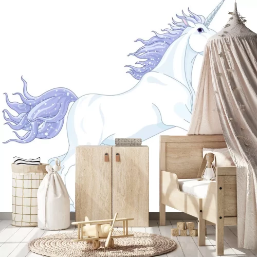 Sticker Grijze eenhoorn