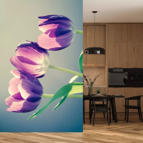 Sticker tulpen retro effect