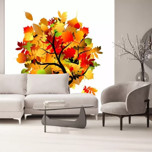 Sticker Mooie herfst boom voor uw ontwerp