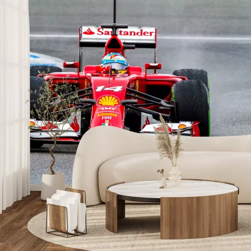 Fotobehang Formule 1 racende auto