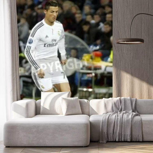 Fotobehang Ronaldo in een Champions League wedstrijd