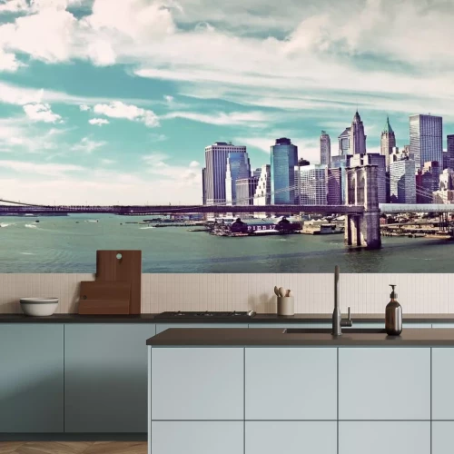 Fotobehang Oude skyline van Brooklyn