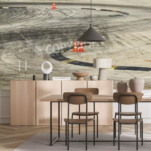 Fotobehang Race route