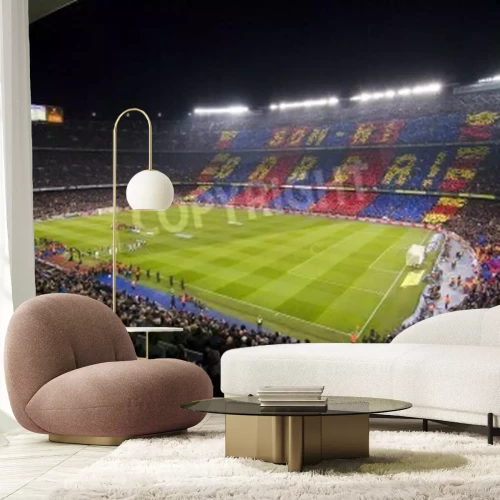 Fotobehang Fans van FC Barcelona