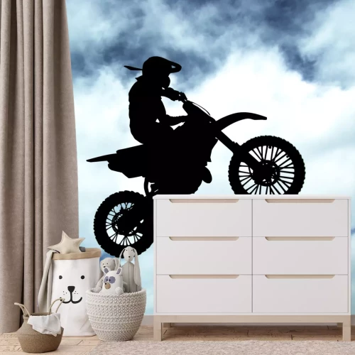 Fotobehang Motorfiets freestyle