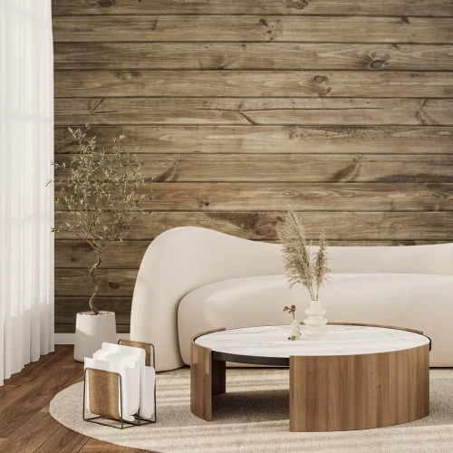 Fotobehang Panelen met een houten textuur