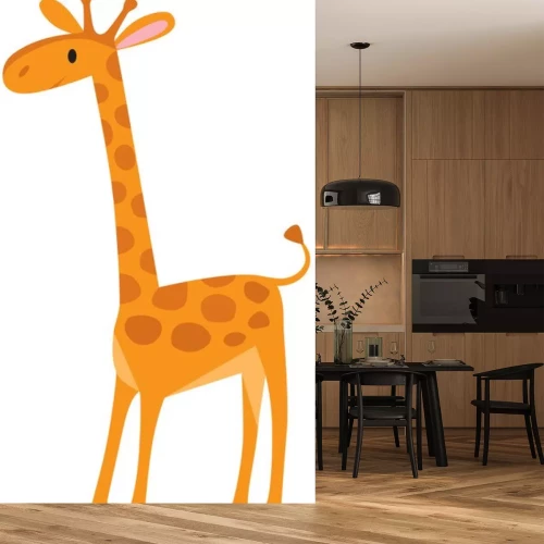 Sticker Grappige giraffe