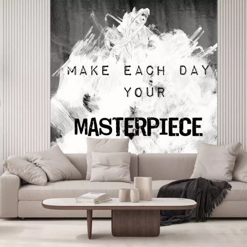 Sticker Quote Art - maak elke dag uw meesterwerk