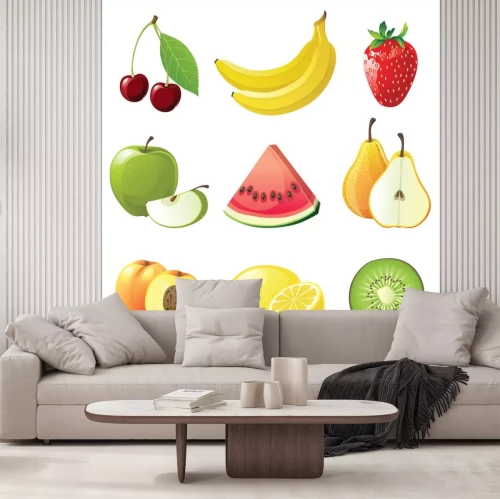 Sticker vruchten pictogrammen
