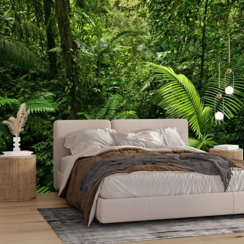 Fotobehang Dichte natuur in de jungle