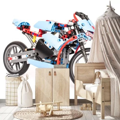 Sticker Een offroad-motorfiets gemaakt van LEGO Technic-stenen