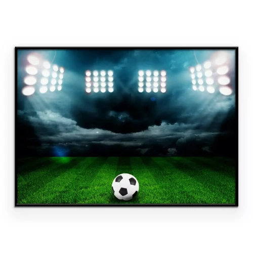 Poster Voetbal op het voetbalveld