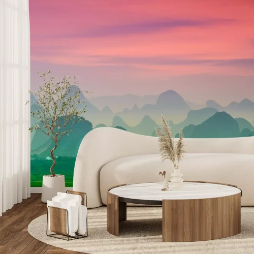 Sticker Karst bergen van Guilin, China