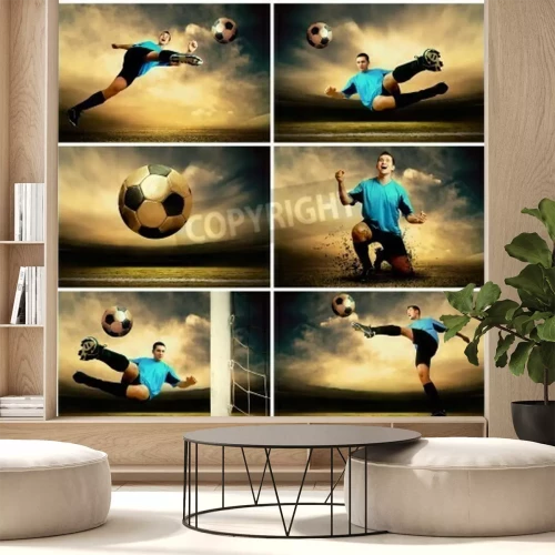 Fotobehang Stills met voetbal motief