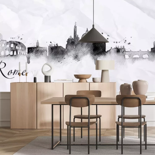 Sticker Silhouette inkt Rome