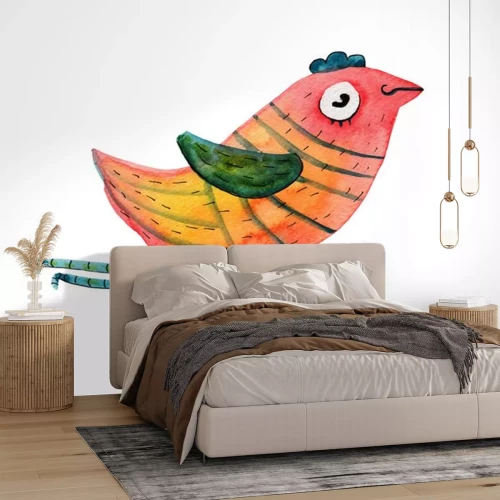 Sticker Vogel met grote ogen