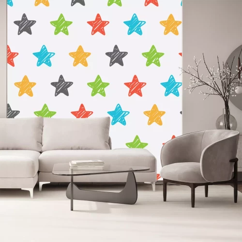 Sticker Schetsmatig ster naadloze achtergrond