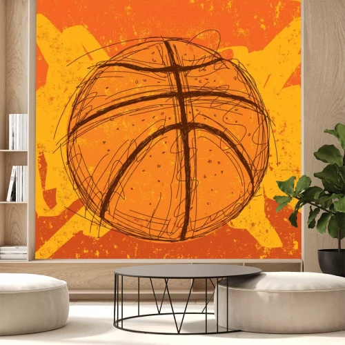 Sticker Basketball background