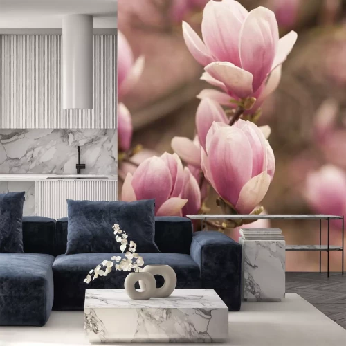 Sticker Magnolia in retrofotografie