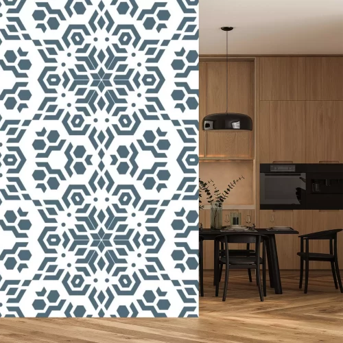 Sticker Minimalistische afbeeldingen met grijze patronen