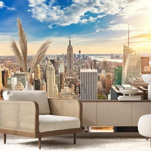 Fotobehang Manhattan vanuit vogelperspectief