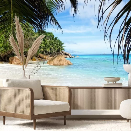 Fotobehang Paradijselijk strand aan zee