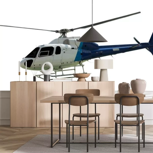 Sticker Travel helicopter with working propeller