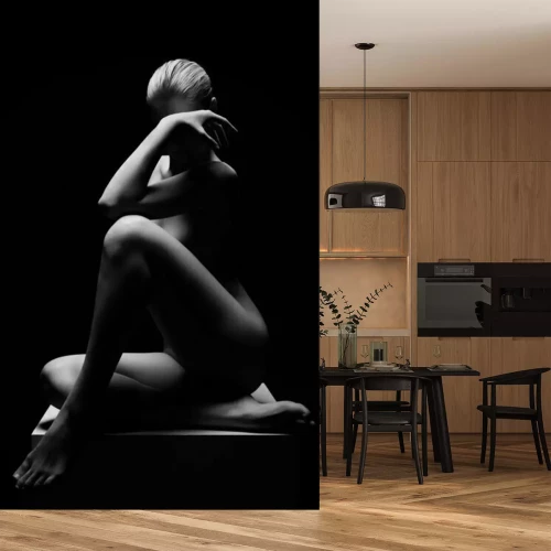 Fotobehang Erotische naakte vrouw