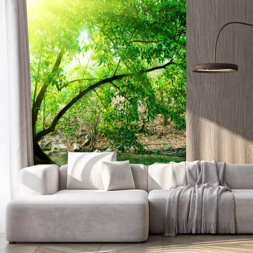 Fotobehang Rustige rivier in de jungle