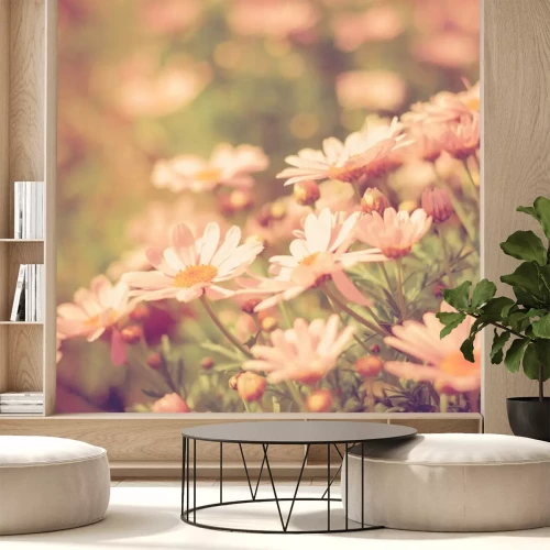 Sticker flower meadow vintage retro