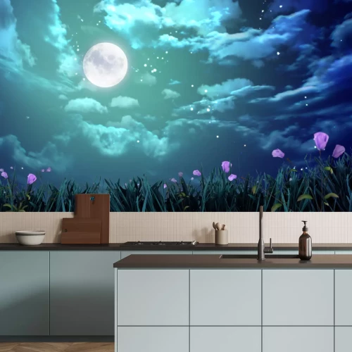 Fotobehang Vliegtuig op een achtergrond van lucht